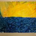 Malerei im Stile van Goghs: Arbeiten der Klasse 5a und 5b